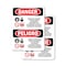 Signmission Inorganic Arsenic Cancer Hazard Bilingual Danger Sign, Plastic, 7in W x 10in L, 2PK OS-2PACK-DS-P-710-VS-1376 - alternate 1